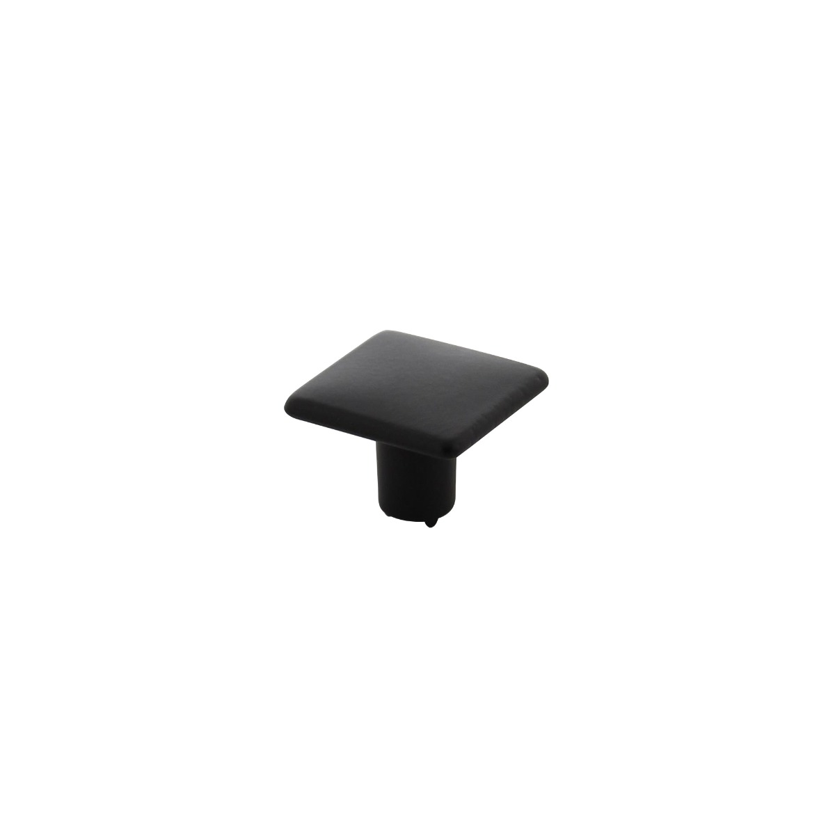 Möbelknopf quadratisch 26 mm Schwarz